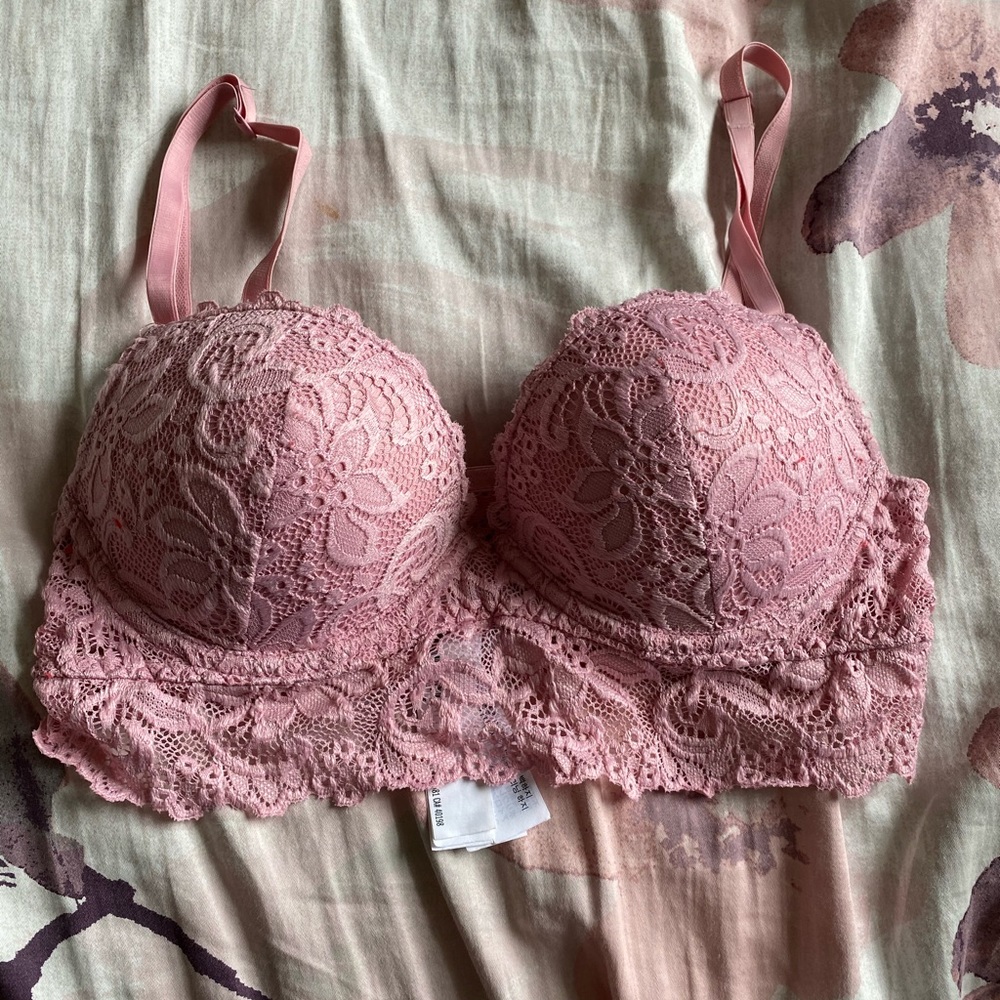 Pink push up bralette